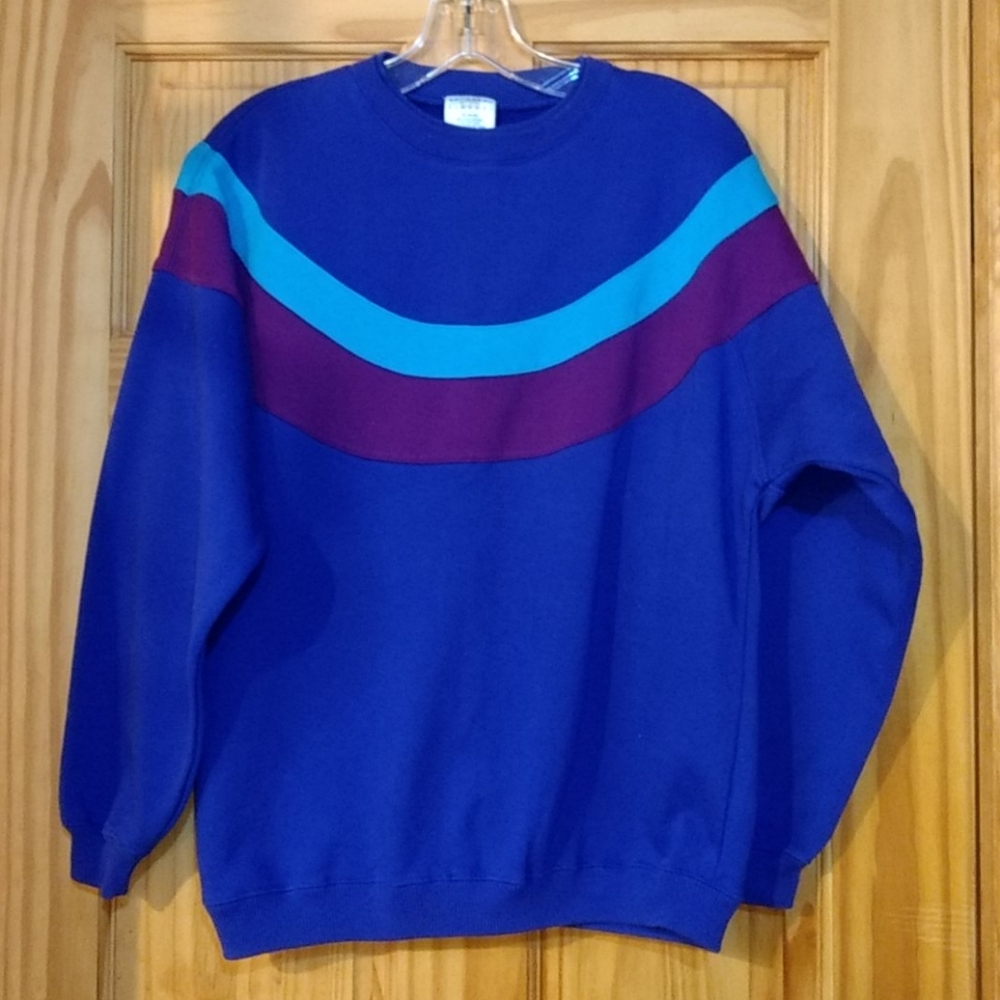 Vintage color block Sweatshirt